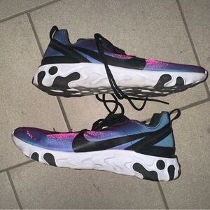 Nike Blue and Pink Athletic Sneakers